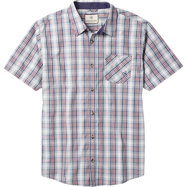 thumbnail image 2 of Poplin Neat Print & Gingham Check Plaid, Medium Blue, Medium 2 of 14