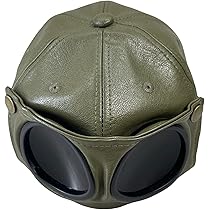 ＷＷ2 実物　フライトキャップ　ゴーグル WW2 実物 フライトキャップ ゴーグル ドイツ軍 飛行帽