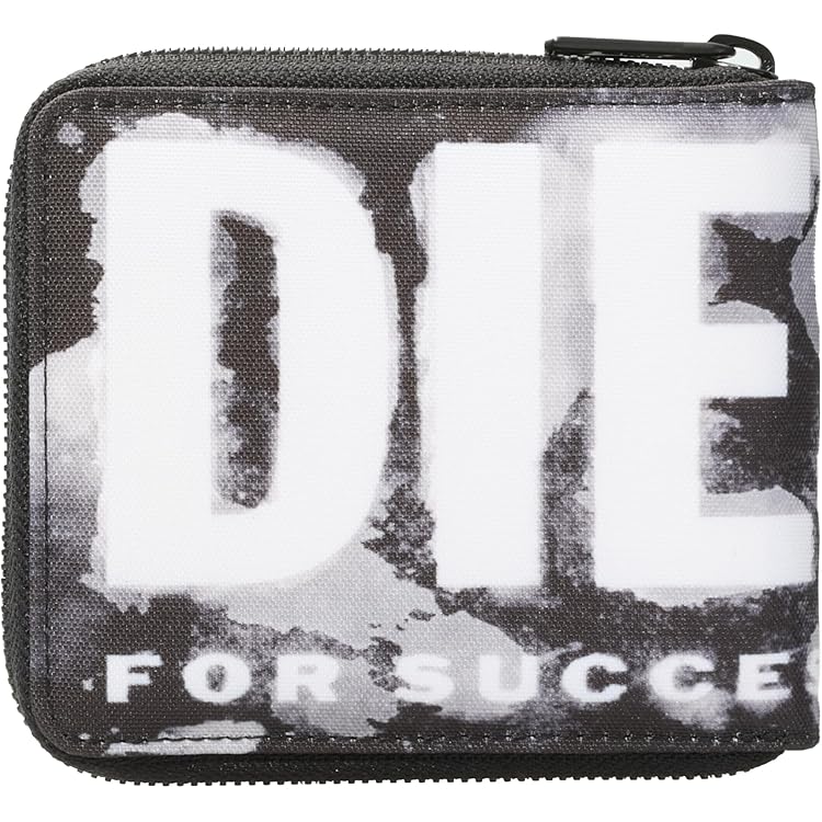 Amazon.co.jp: ディーゼル ロゴプリント 小銭入付 二つ折り財布 ジップ