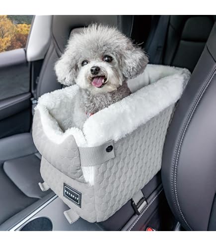 JUI3N 犬 ドライブボックス 軽自動車 ドライブキャリー 車用ペットベッド カー用品 車用ペットシート 座席シート ペット用品 滑り止め 設計4 水洗い可能 旅行 ペットキャリー 42 20 22cm 犬 猫 キャリーバッグ アームレスト 車載用 夏冬兼用 ペット用品