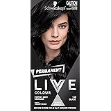 Schwarzkopf LIVE Colour Permanent Hair Colour, 1.0 Black, 115 ml