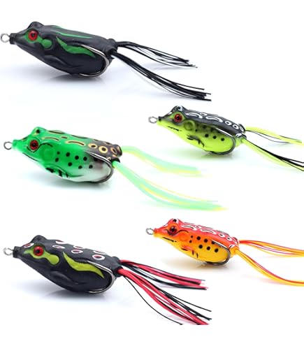 Amazon.co.jp: Adoolla トップウォーターフロッグルアーキット 5個 3cm