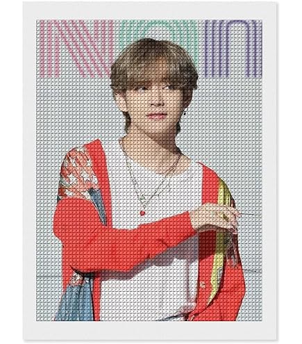 K-POPアイドル ビーズアート 完成品　ジミン Amazon.co.jp: 45×60cm ダイヤモンドアート BTS 防弾少年団 JIMIN