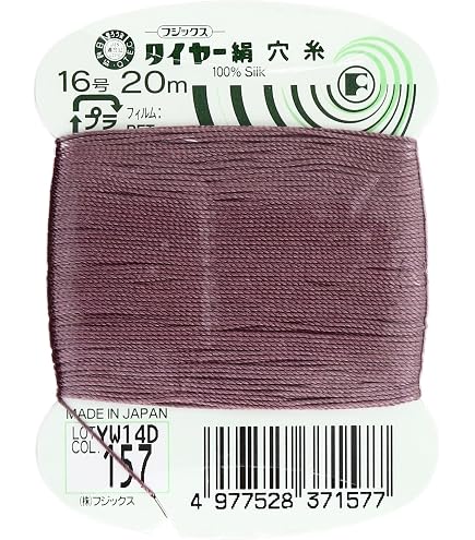 Amazon | フジックス タイヤー絹穴糸 16号 20m 121色 色番4～131まで 3