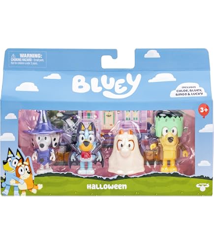 Coffret Bluey Super Fan : 12 Figurines De 5 à 8 Cm Avec Bingo Visage Implorer, Max Le Bavard, Dauphin Danseur, Joff & Pom Pom Exclusives !