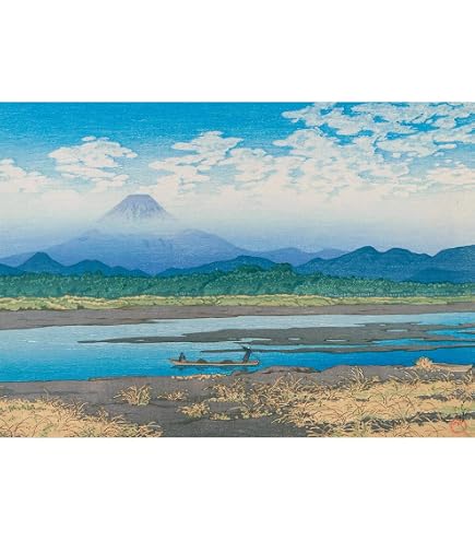 Amazon.co.jp: ROSSOGRAFICO 川瀬巴水 ポスター 初秋の浦安 版画集