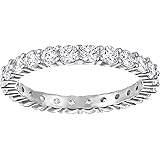SWAROVSKI Women's Vittore Pear Shaped & Round Shaped Sparkling Crystal Ring Collections