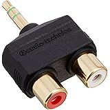 audio-technica GOLD LINK Fine プラグアダプター ピン×2 - ステレオミニ AT5204CS