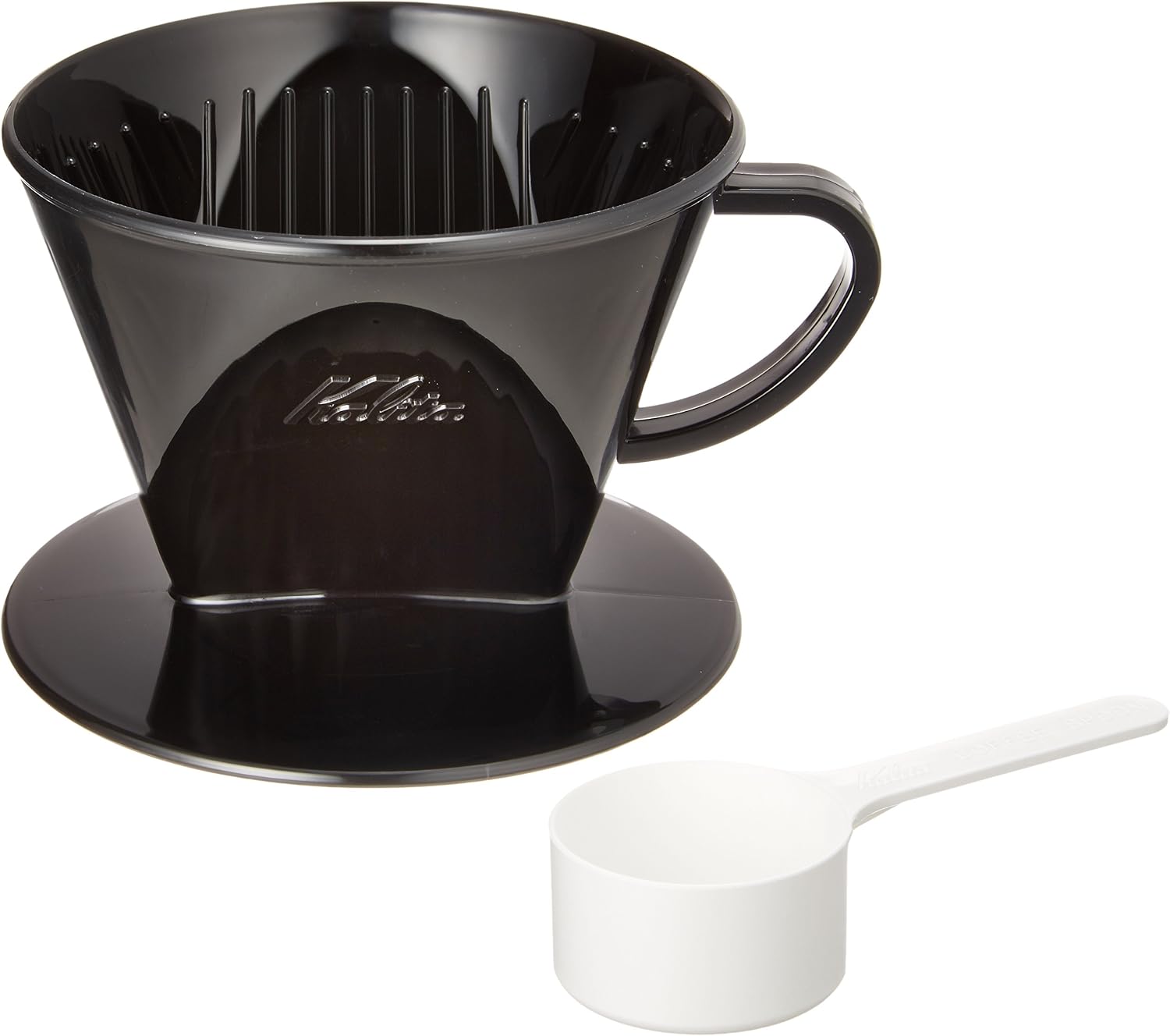 カリタ Kalita 雑味が出る前においしさだけを引き出す速い抽出速度の3つ穴 コーヒー ドリッパー 2~4人用 ブラック プラスチック製 102-KP ドリップ 器具 #05027 二人用 四人用 2杯用 4杯用 おしゃれ キャンプ アウトドア 喫