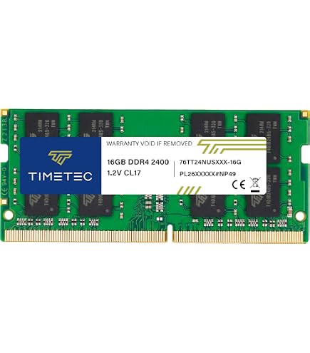 SAMSUNG 16GB DDR4 PC4-19200, 2400MHz, 260 PIN SODIMM, CL 17, 1.2V