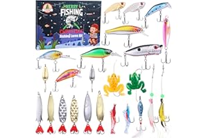 LIHAO アドベントカレンダー 2025 釣りルアー 釣り クリスマスプレゼント ギフト カウントダウン カレンダー クリスマス 男性 女性 大人 贈り物