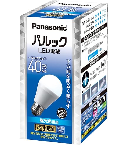Amazon | パナソニック パルック LED電球 口金直径26mm 60W形相当