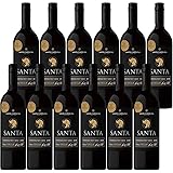 【チリの名門ワイナリーが作る、リッチな味わいのテーブルワイン】 SANTA BY SANTA CAROLINA(サンタ バイ サンタカロリーナ) カルメネール/プティ・ヴェルド [ NV 赤ワイン フルボディ チリ 750ml×12本 ]