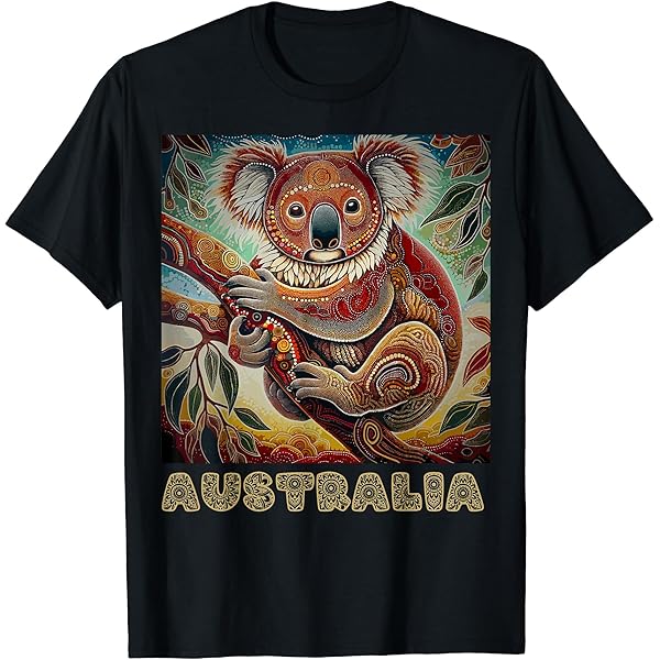 Amazon | オーストラリアのアボリジニアート Tシャツ | Tシャツ