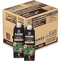 Amazon.co.jp: 上島珈琲店 アイスコーヒー 微糖 紙パック 1000ml×12本