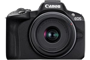 Canon ミラーレス一眼カメラ EOS R50 標準ズームレンズキット(RF-S18-45) ブラック/APS-C/約375g EOSR50BK-1845ISSTMLK