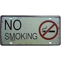 Amazon | VIEAURA 禁煙プレート NO SMOKING アメリカン ブリキ 看板