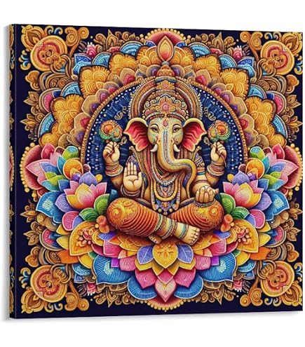 Amazon.co.jp: ヒンドゥー教 Ganesha 象頭の神 インドの神々ガネーシャ
