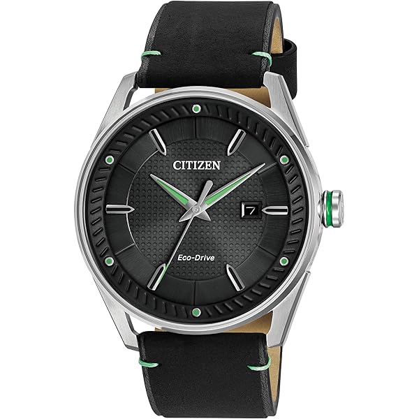 Amazon.co.jp: Citizen Men 's eco-driveレザーストラップウォッチ
