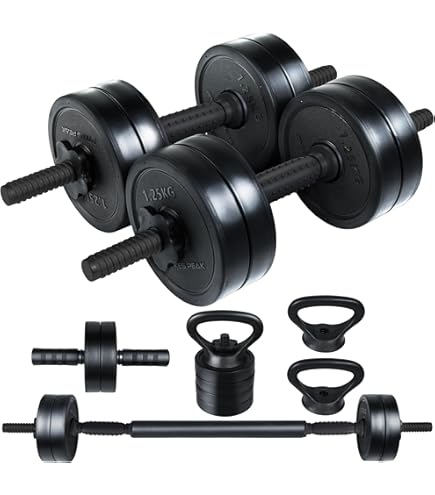 Amazon | 山善 Circulate クロムダンベルスピンロック付き