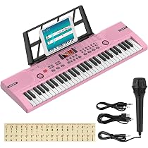 Amazon.co.jp: Hricane キーボード ピアノ 電子ピアノ 61鍵盤 100種類