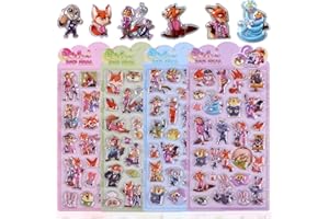 【4枚セット】 3Dシール ぷくぷくシール ぷっくり 立体 ぷくぷく 可愛い 女の子 男の子 手帳用 日記帳用 携帯電話飾り ごほうび DIYクラフト用