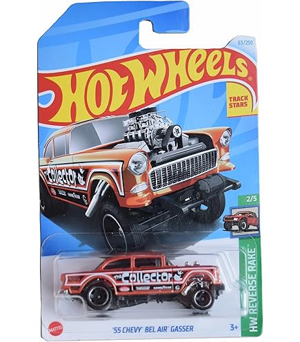 Amazon | Hot Wheels 55 Chevy Bel Air Gasser Vehicle | ミニカー