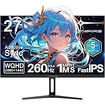 MINIFIRE MFG276Q WQHD 2K 180HZ 27インチ Amazon.co.jp: Minifire 27インチ ゲーミングモニター WQHD (2560x1440