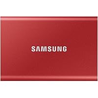 SAMSUNG SSD T7 1TB Portable External SSD, Up to USB 3.2 Gen 2, Reliable Storage for Gaming, Students, Professionals, Red