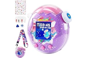 GOKEI 【2026新登場】 Tamagotchi Paradise ケース カバー 通信に対応 たまごっちパラダイス 保護ケース クリアラメ （ストラップ付き）