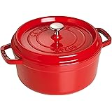 staub ストウブ 「 ピコ ココット ラウンド チェリー 18cm 」 両手 鋳物 ホーロー 鍋 IH対応 【シリアルナンバー付き日本正規販売品】 La Cocotte Round 40509-814