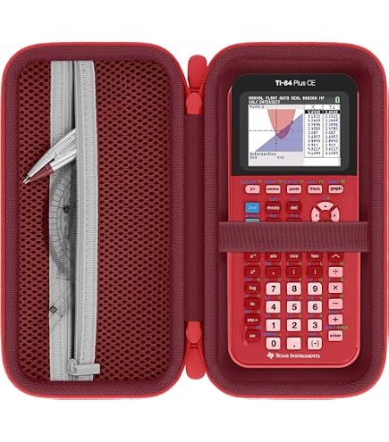 Amazon | Ti-84 Plus CE カラーグラフ関数電卓 レッド | グラフ電卓