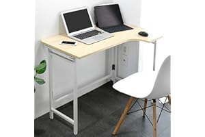 Yamazen RPSTC9060HWNWH2 Folding Desk (L-Shaped Desk) Tabletop Plate Resistant to Scratches, Dirt, Moisture and Heat Resistant