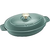 staub ストウブ 「 オーバル ホットプレート ユーカリ 23cm 」 両手 鋳物 ホーロー 浅型 IH対応【シリアルナンバー付き日本正規販売品】 Hot Plate Z1025-329