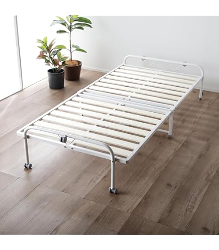 Amazon｜LunarLight 折りたたみベッド シングル ベッドフレーム すのこ