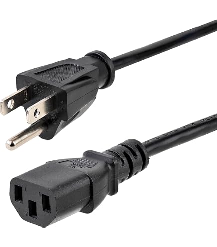 Amazon | ケーブルリーダー 18AWG 3本爪 ノートブック AC電源コード
