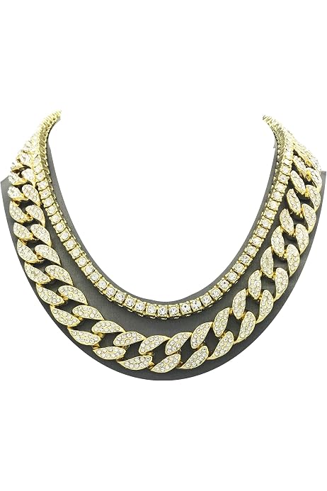 Miami Cuban Link Chain Choker Necklace 