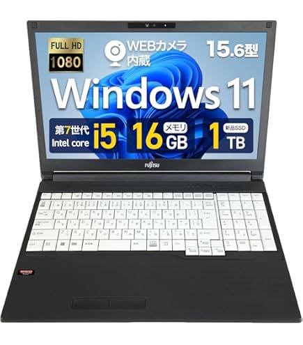 Core i5 8世代 SSD1TB 16GB Windows11 ノートPC Amazon.co.jp: 【整備済み品】 ノートパソコン 富 士 通 第8世代 Core