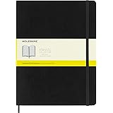 Moleskine Classic Notebook, Soft Cover, XL (7.5" x 9.5") Squared/Grid, Black, 192 Pages (Classic Notebooks)