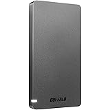 BUFFALO USB3.2Gen2 ポータブルSSD 960GB 名刺サイズ 読込速度530MB/s 日本製 PS5/PS4(メーカー動作確認済) 耐衝撃・コネクター保護機構 ブラック SSD-PGM960U3-B/N
