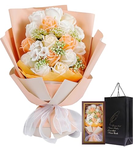 Amazon.co.jp: LEDルミナスバルーン ローズブーケ フラワー 花束 造花