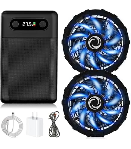 Amazon | 50Vバッテリー 24000mAh 6段階風量調整 熱中症対策 空調作業