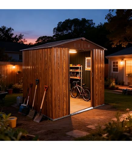 Amazon.co.jp: 物置 屋外 大型 スチール 収納庫 幅236×奥行119×高190cm