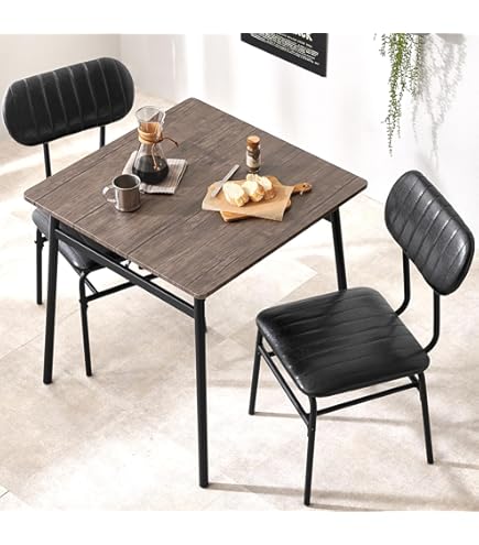 萩原 ダイニングテーブルセット 2人用 3点セット カフェ風