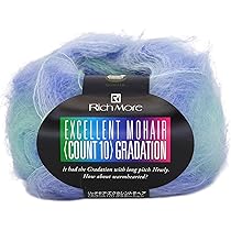 ヘアモア Amazon | ハマナカ リッチモア 毛糸 エクセレントモヘアカウント