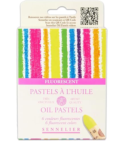 Amazon.co.jp: SENNELIER オイルスティックセット、蛍光&メタリック