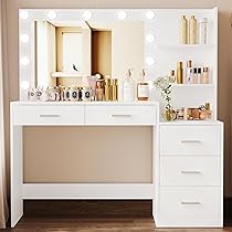 照明付き化粧台-Dressing table with lighting 照明付き化粧台-Dressing table with lighting CozyHom LED
