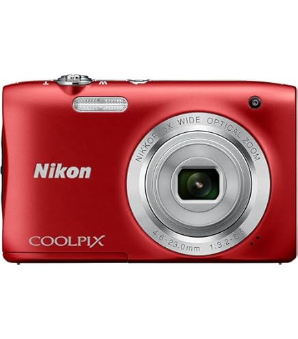 Nikon digital camera COOLPIX A100 5x optical 20,050,000 pixels Red