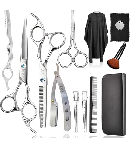 Amazon | ヘアカットはさみヘアはさみセット、Fcysyプロフェッショナル