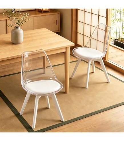 Amazon｜VZX ダイニングチェア 2 脚セット 食卓椅子 ブラウン シンプル